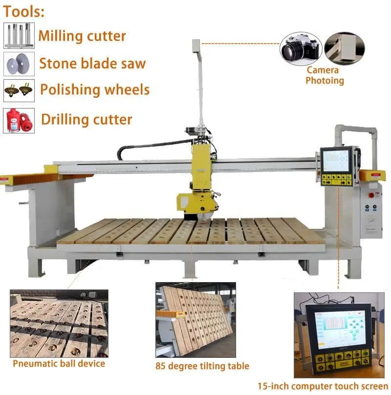 5 Axis Bridge Tile Saw Machine